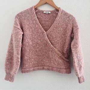 Madewell Beresford Wrap-Front Pullover Sweater